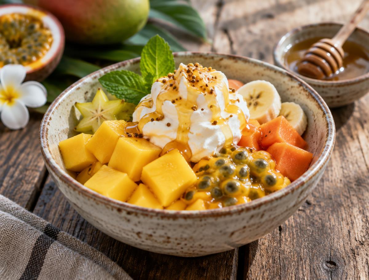 Postre de caimito y miel — Yerbabuena del Sisal