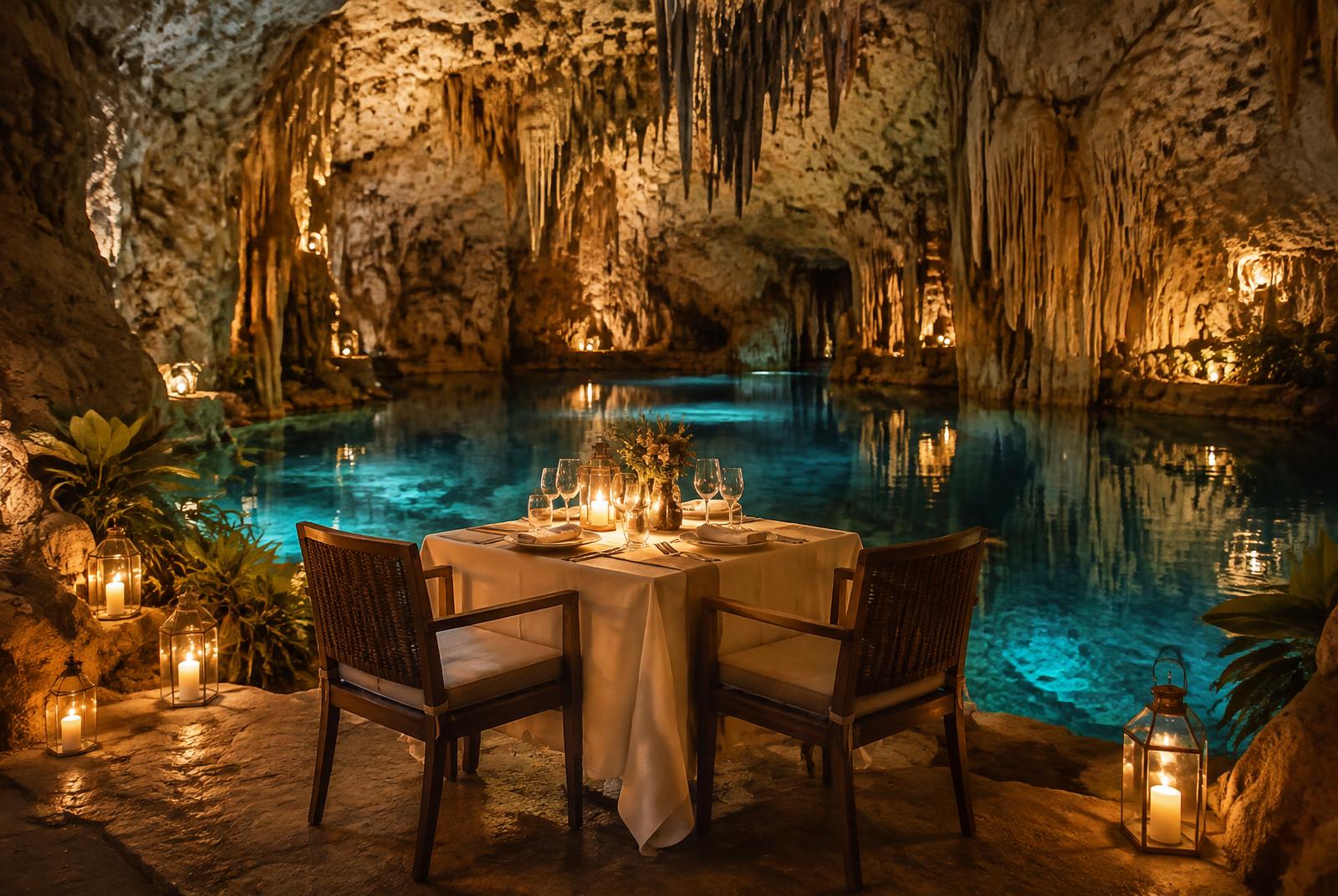 Cena Romántica en Cenote — Zazil Tunich